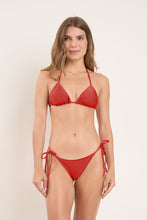 Load image into Gallery viewer, Model Front: Rio De Sol Ensemble Set Shimmer-Liquor Tri-Inv Cheeky-Tie