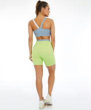Load image into Gallery viewer, Image 04: Alto Giro Fitness Bas Bermuda Hyper Elastico Costas Verde Sharp