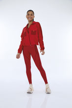 Load image into Gallery viewer, Image 08: Alto Giro Fitness Haut Jaqueta Techno Taslon Com Bolsos Vermelho Haute Red