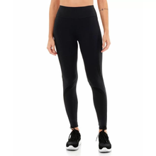 Load image into Gallery viewer, Model Front: Alto Giro Fitness Bas Legging Bodytex Recortes Atlanta Preto