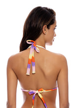 Load image into Gallery viewer, Model Back: Luli Fama Haut Top Full Miami Sunsets
