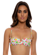 Load image into Gallery viewer, Model Front: Luli Fama Haut Top Sweetheart Limoncello