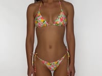 Load and play video in Gallery viewer, Video: Luli Fama Haut Top Wavy Ruched Limoncello