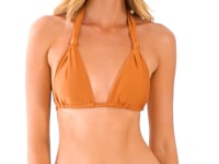 Load and play video in Gallery viewer, Video: Rio De Sol Haut Top Shimmer-Nocciola Mel