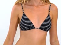 Load and play video in Gallery viewer, Video: Rio De Sol Bas Bottom Linea-Black Cheeky-Tie