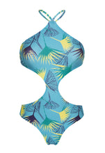 Load image into Gallery viewer, Product Front: Rio De Sol Une Pièce Body Flower Geometric