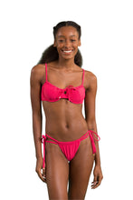 Load image into Gallery viewer, Model Front: Rio De Sol Bas Bottom Dots-Virtual-Pink Pipa