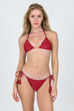 Load image into Gallery viewer, Model Front: Rio De Sol Bas Bottom Shimmer-Divino Frufru-Comfy