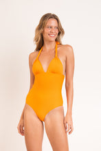 Load image into Gallery viewer, Model Front: Rio De Sol Une Pièce Dots-Mango Mel-Op