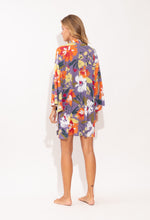 Load image into Gallery viewer, Model Back: Rio De Sol Robe De Plage Garden-Flower Kimono