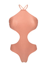 Load image into Gallery viewer, Product Front: Rio De Sol Une Pièce Rose Body Decote
