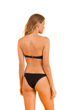 Load image into Gallery viewer, Model Back: Rio De Sol Ensemble Set Bora-Black Bandeau-Joy Leblon