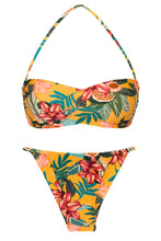Load image into Gallery viewer, Product Front: Rio De Sol Ensemble Set Lis Bandeau-Pli Cheeky-Fixa