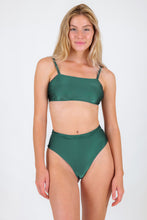Load image into Gallery viewer, Model Front: Rio De Sol Ensemble Set Palace Bandeau-Reto Hotpants