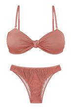 Load image into Gallery viewer, Product Front: Rio De Sol Ensemble Set Shimmer-Copper Bandeau-Joy Essential
