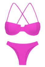 Load image into Gallery viewer, Product Front: Rio De Sol Ensemble Set St-Tpz-Pink Balconet Essential