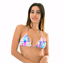 Load image into Gallery viewer, Model Front: Rio De Sol Haut Soutien Plaid Frufru