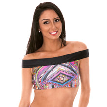 Load image into Gallery viewer, Model Front: Rio De Sol Haut Soutien Samarcanda Offshoulder