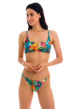 Load image into Gallery viewer, Model Front: Rio De Sol Haut Top Paradise Bra-Sport