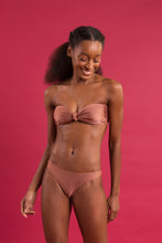 Load image into Gallery viewer, Image 12: Rio De Sol Haut Top Shimmer-Copper Bandeau-Joy