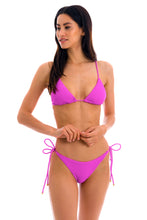 Load image into Gallery viewer, Model Front: Rio De Sol Haut Top St-Tpz-Pink Tri-Inv