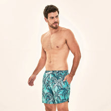Load image into Gallery viewer, Image 02: Uv Line Short De Bain Short Acqua Coqueiros Turquesa Upf50+
