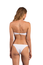 Load image into Gallery viewer, Model Back: Rio De Sol Haut Top Bora-White Bandeau-Joy
