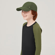 Load image into Gallery viewer, Image 02: Uv Line Casquette Cap Teens Colors Inf Green Militar Upf50+
