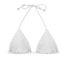 Load image into Gallery viewer, Product Front: Rio De Sol Haut Top Shimmer-White Tri-Rope
