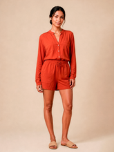 Load image into Gallery viewer, Model Front: Uv Line Chemise Shirt Bella Pitanga Upf50+
