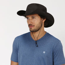 Load image into Gallery viewer, Image 02: Uv Line Chapeau Souple/Capeline Safari Preto Upf50+
