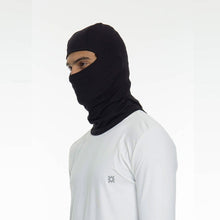 Load image into Gallery viewer, Model Front: Uv Line Chapeau Legionnaire Skin Mask Balaclava Uni Black Upf50+
