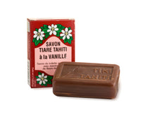 Load image into Gallery viewer, Product Front: Tiki Bar Soaps Tiki Savon Tiare Tahiti Vanille 130 Gr
