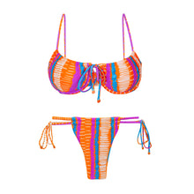 Load image into Gallery viewer, Product Front: Rio De Sol Ensemble Set Stripes Balconet-Tie Pipa
