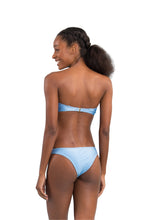 Load image into Gallery viewer, Model Back: Rio De Sol Haut Top Shimmer-Baltic-Sea Bandeau-Joy
