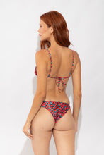Load image into Gallery viewer, Model Back: Rio De Sol Haut Top Coral-Feline Lia

