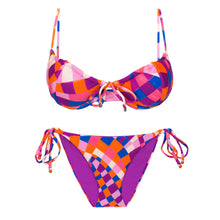 Load image into Gallery viewer, Product Front: Rio De Sol Ensemble Set Funny Balconet-Tie Ibiza-Comfy
