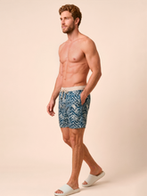Load image into Gallery viewer, Image 03: Uv Line Bermuda / Short Pour Homme Shorts Acqua Boxer Tie Dye Blue Upf50+
