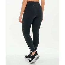 Load image into Gallery viewer, Model Back: Alto Giro Fitness Bas Legging Supplex Ziper Barra Preto
