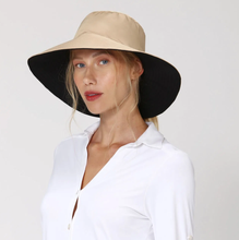 Load image into Gallery viewer, Image 02: Uv Line Chapeau Souple/Capeline San Diego Kaki/Preto
