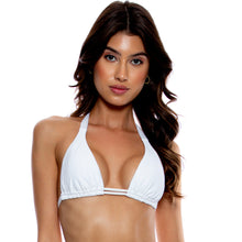 Load image into Gallery viewer, Gallery: Luli Fama Haut Top Halter Full White
