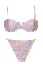 Load image into Gallery viewer, Product Front: Rio De Sol Ensemble Set Canola Balconet Cheeky-Fixo
