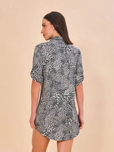 Load image into Gallery viewer, Model Back: Uv Line Chemise Shirtdress Asas Upf50+
