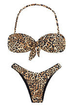 Load image into Gallery viewer, Product Front: Rio De Sol Ensemble Leopardo Bandeau
