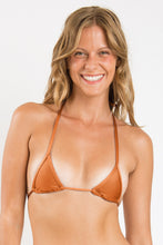 Load image into Gallery viewer, Gallery: Rio De Sol Haut Top Shimmer-Nocciola Tri-Mini
