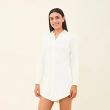 Load image into Gallery viewer, Image 02: Uv Line Chemise Shirtdress Copenhagen Fem Off White Upf50+
