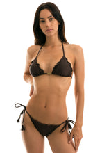 Load image into Gallery viewer, Model Front: Rio De Sol Haut Top Meteorite Frufru
