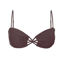 Load image into Gallery viewer, Product Front: Rio De Sol Haut Top Malibu-Ebano Bandeau-Iris
