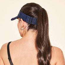 Load image into Gallery viewer, Image 05: Uv Line Visière Elastic Visor Navy Blue Upf50+
