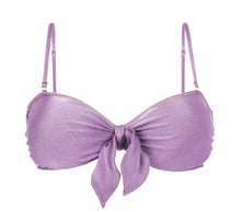 Load image into Gallery viewer, Product Front: Rio De Sol Haut Top Shimmer-Harmonia Bandeau-Knot

